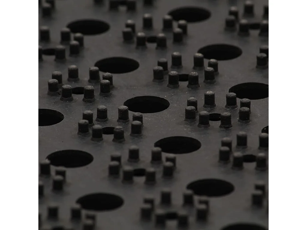 Deurmat rechthoekig 40x60 cm rubber NL275715