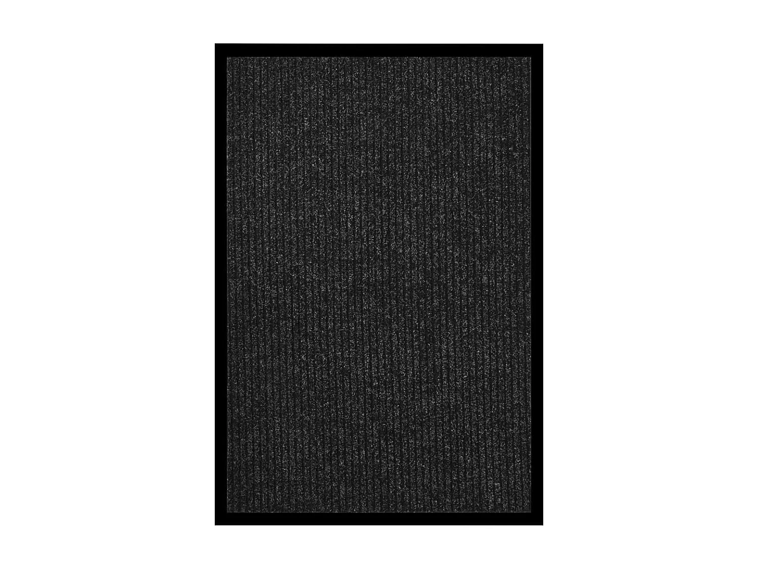 Paillasson rayé Anthracite 80x120 cm QBH99523