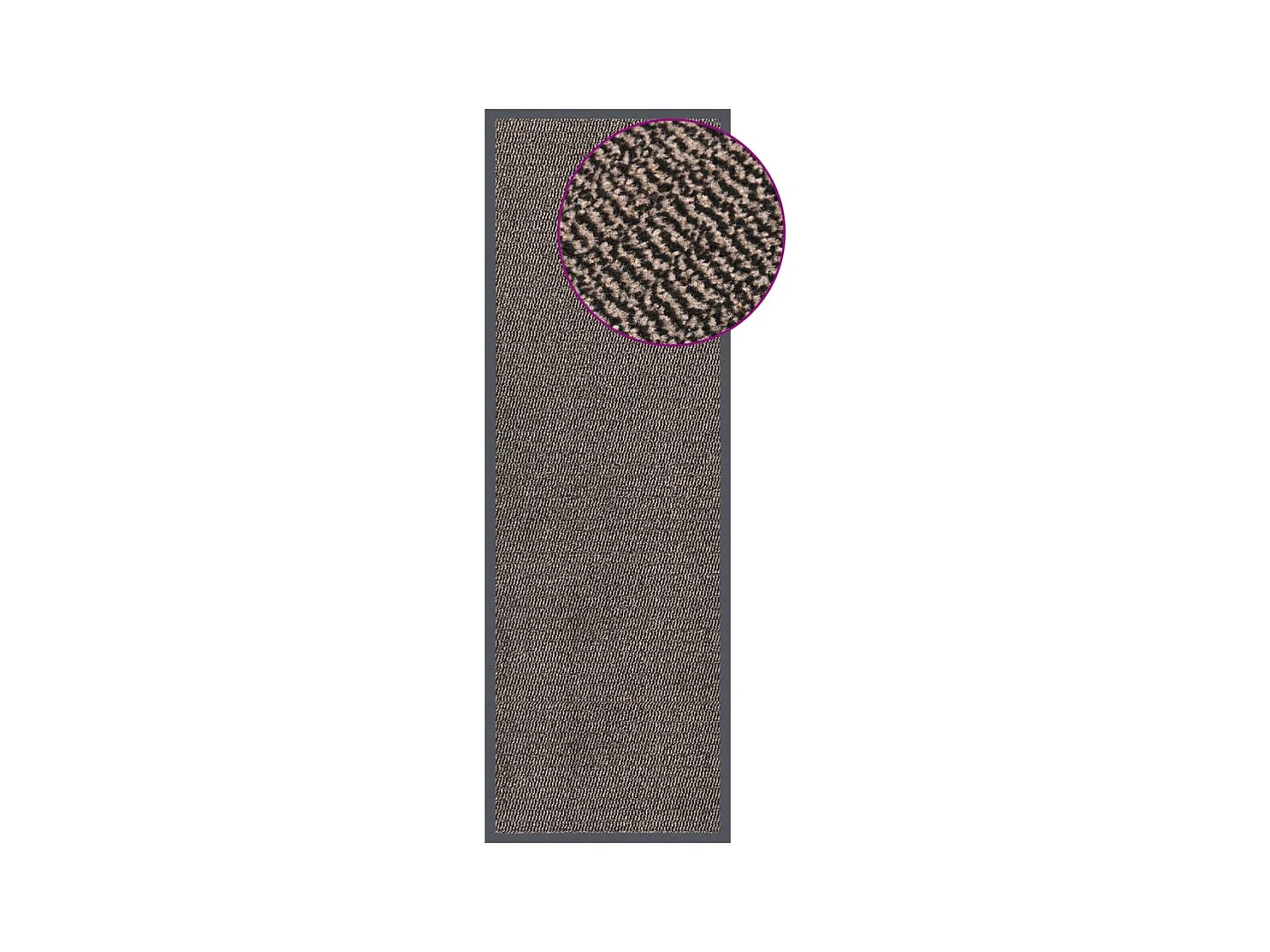 Paillasson touffeté 60x180 cm Marron foncé QBH84150