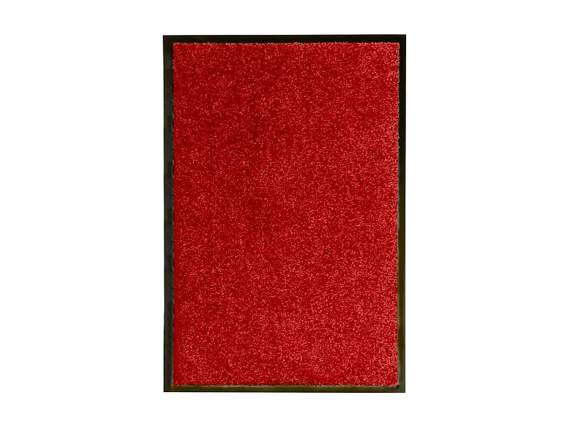 Deurmat wasbaar 40x60 cm rood NL145415