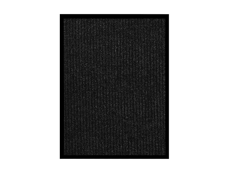 Felpudo de rayas gris antracita 60x80 cm ES166225