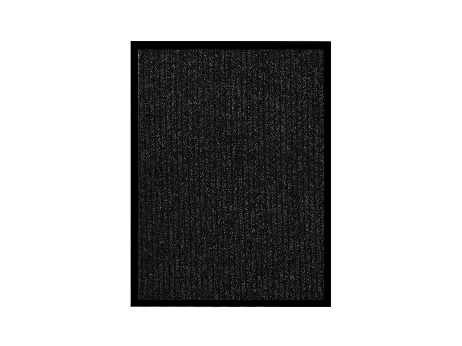 Felpudo de rayas gris antracita 60x80 cm ES166225