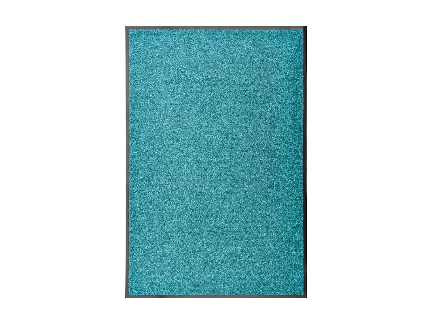 Tapete de porta lavável 60x90 cm azul ciano PT583112