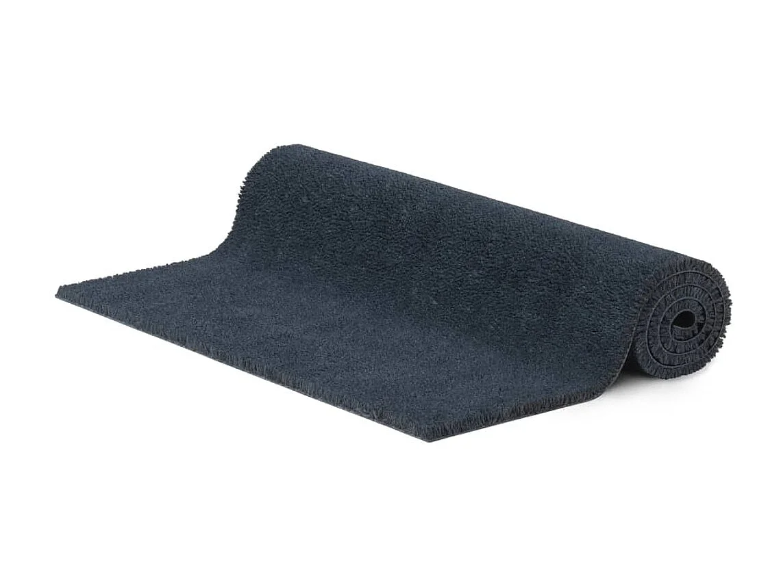 Paillasson de porte gris foncé 90x150 cm fibre de coco touffeté QBH95489