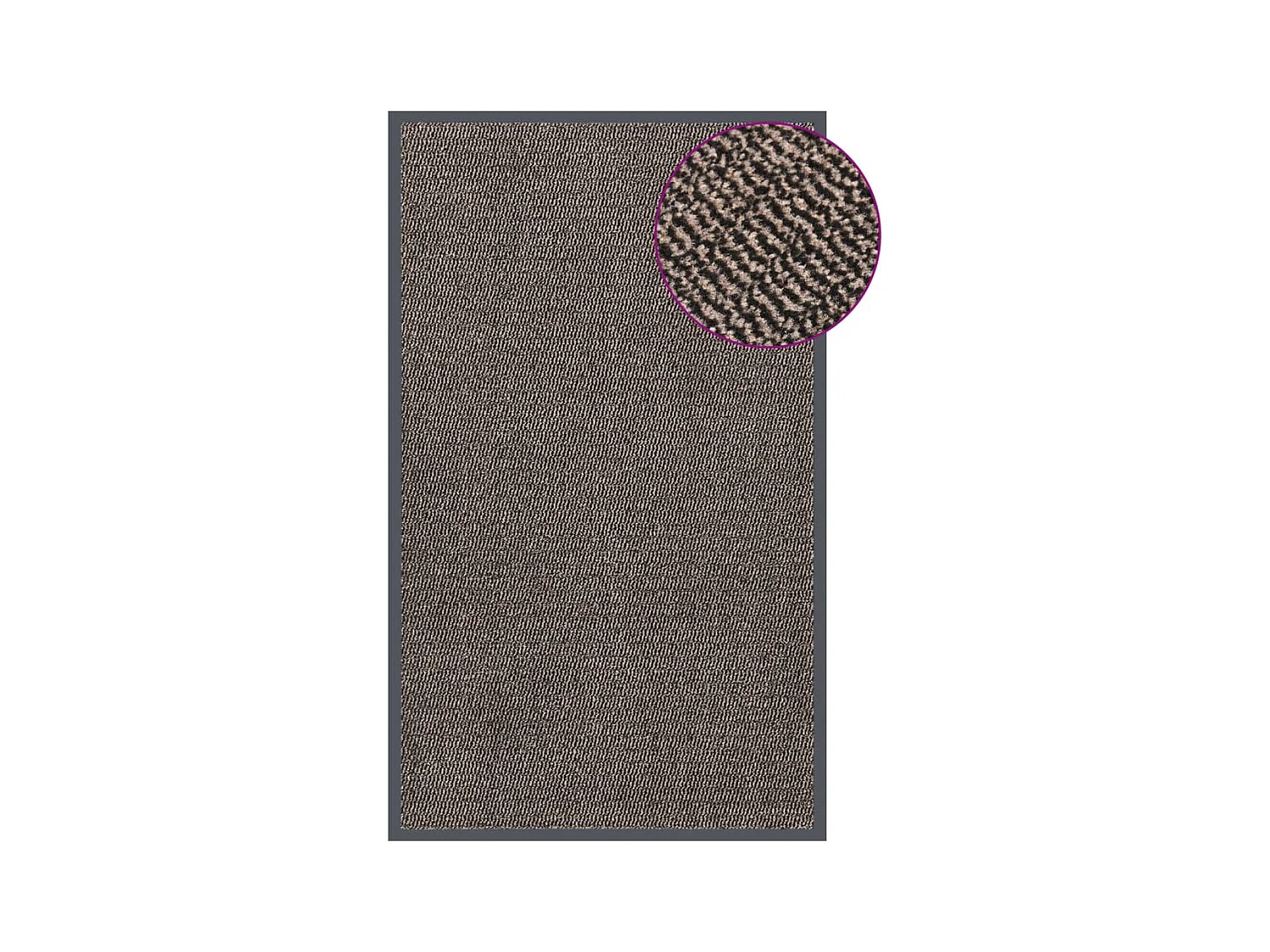 Paillasson touffeté 90x150 cm Marron foncé QBH32334