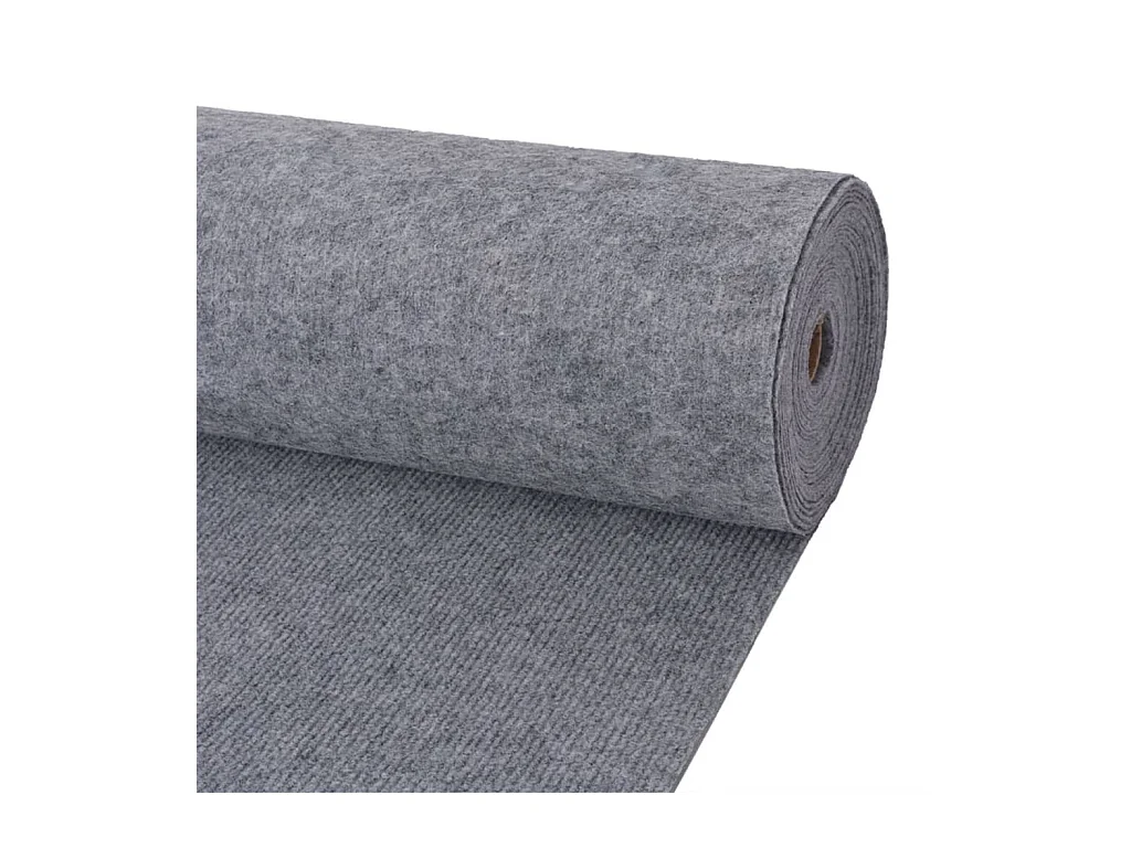 Tapis strié pour exposition 1,2x10 m Gris QBH89489