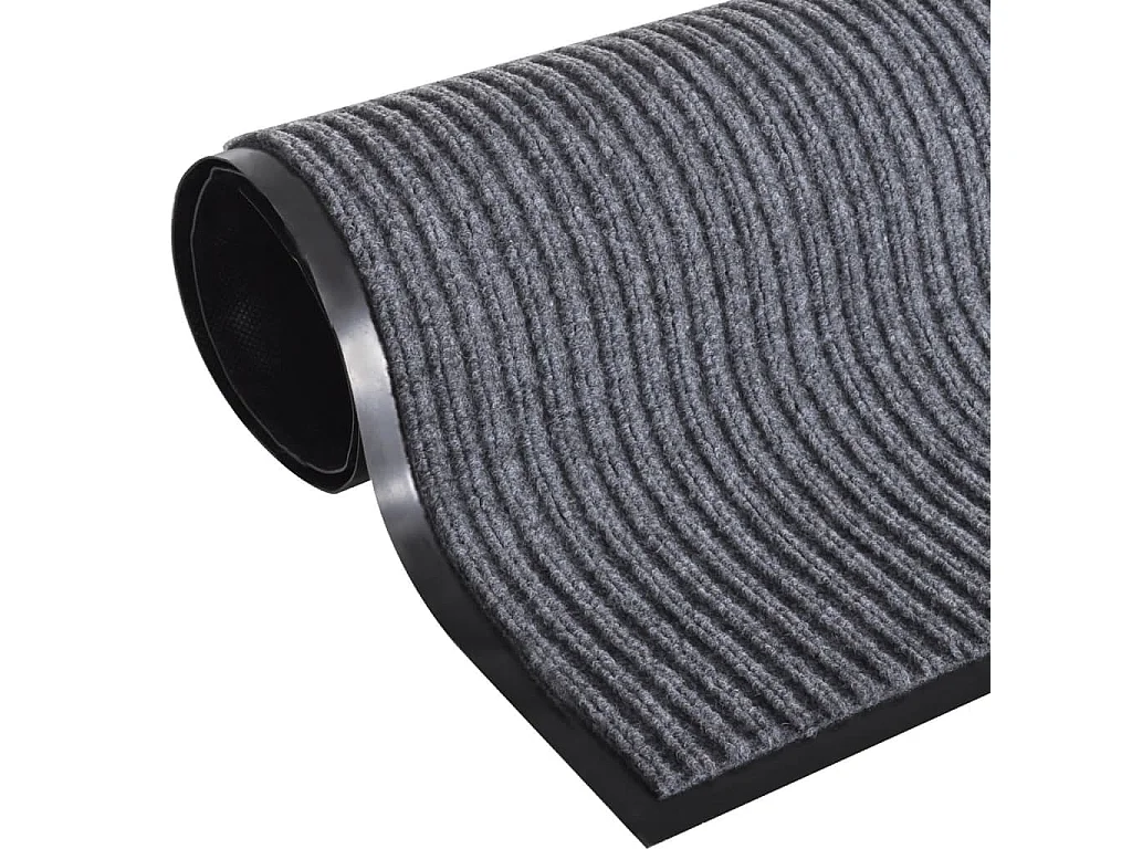 Tapete cinzento para porta em PVC 120 x 180 cm PT415273