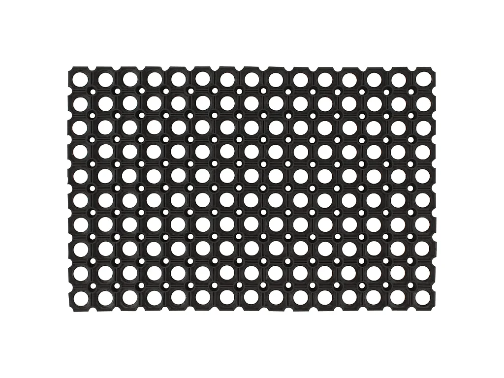 Paillasson rectangulaire 40x60 cm caoutchouc QBH35439