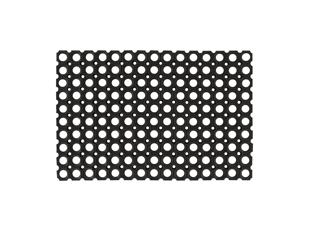 Paillasson rectangulaire 40x60 cm caoutchouc QBH35439