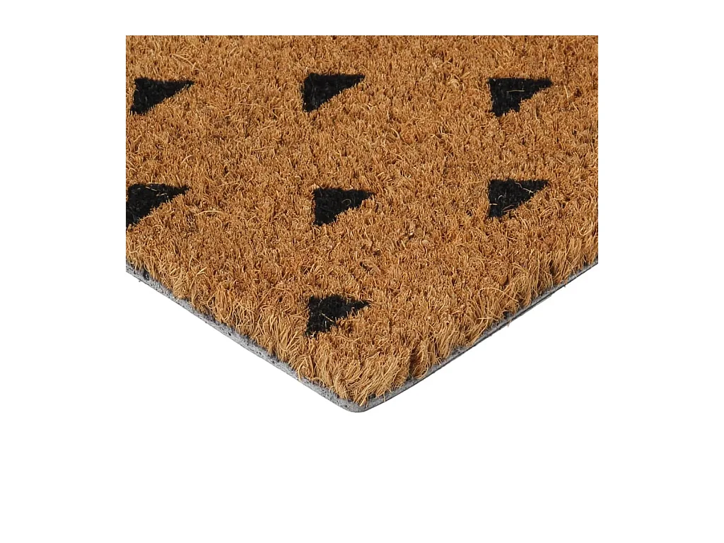 Tapete de porta 45x75 cm fibra de coco tufada natural PT606965