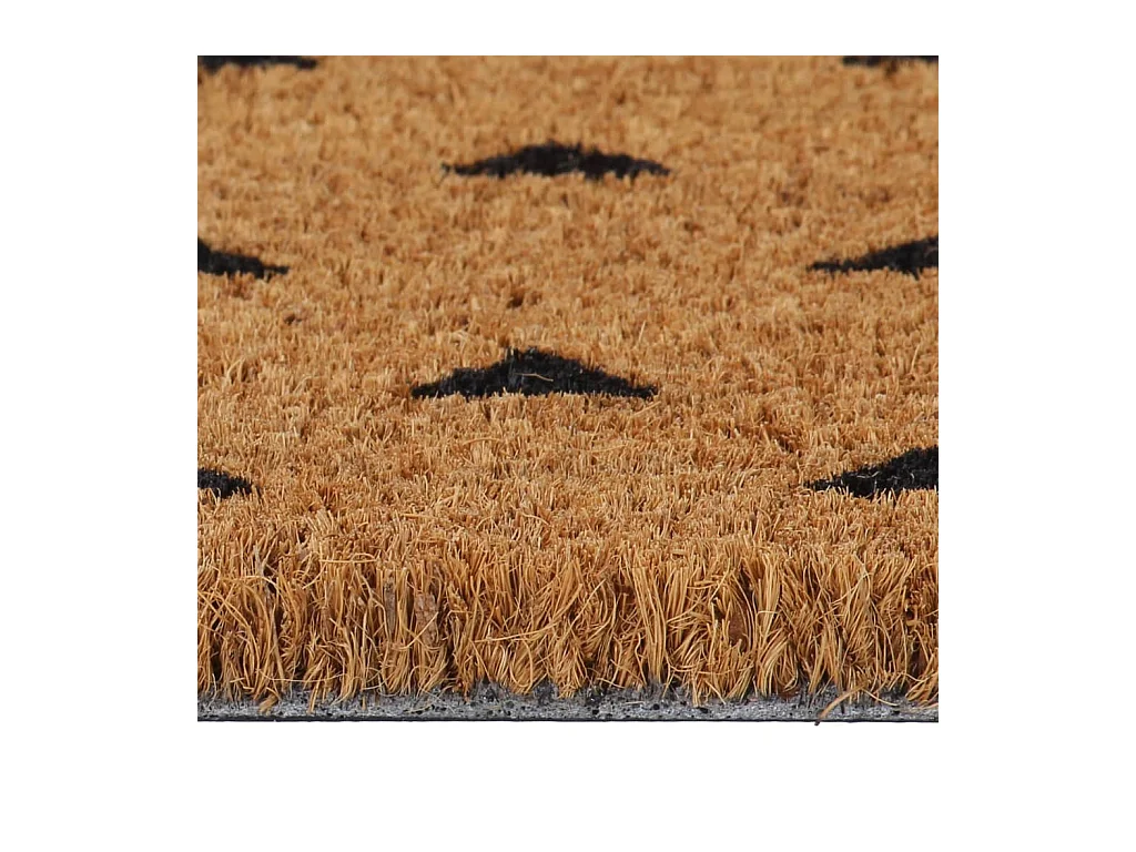 Tapete de porta 45x75 cm fibra de coco tufada natural PT606965