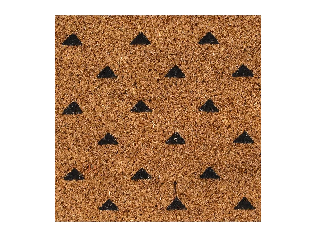 Tapete de porta 45x75 cm fibra de coco tufada natural PT606965