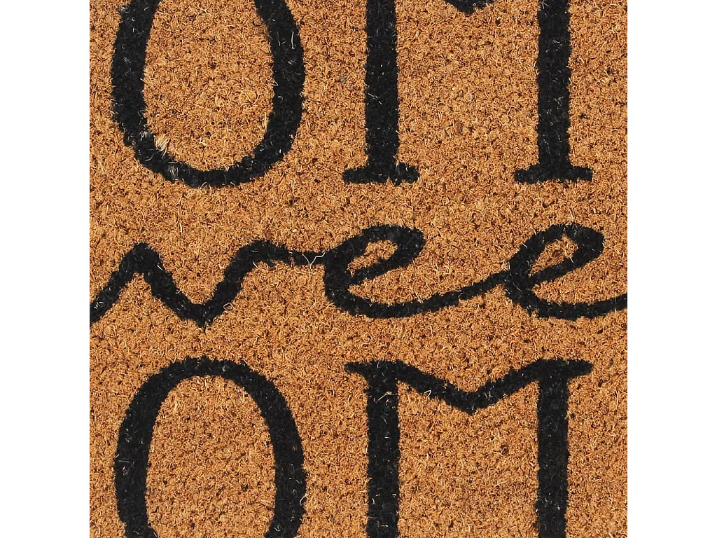 Paillasson de porte naturel 45x75 cm fibre de coco touffeté QBH35019