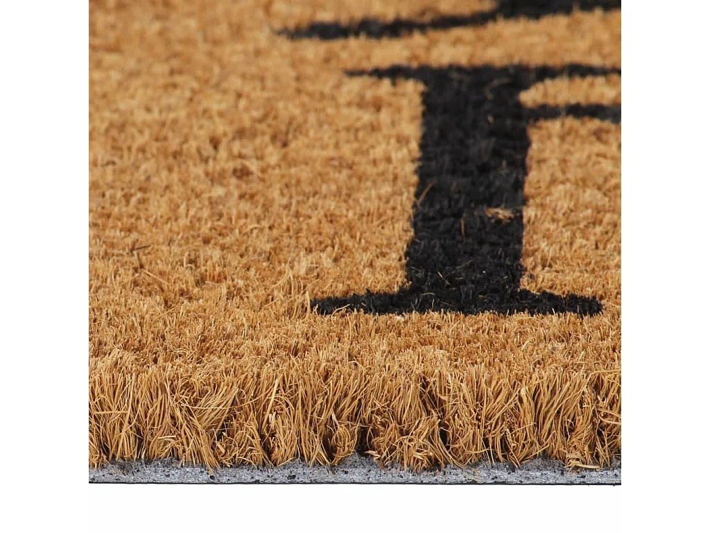 Tapete de porta 45x75 cm fibra de coco tufada natural PT732994