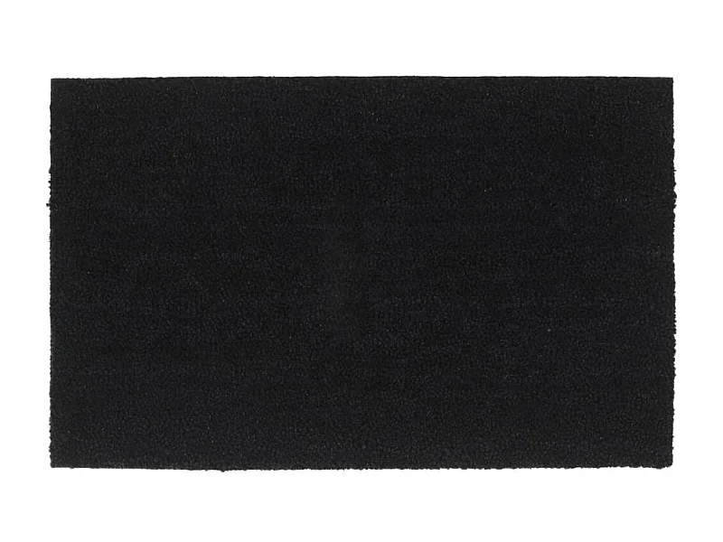 Tapete de porta 50x80 cm fibra de coco tufada preto PT751325