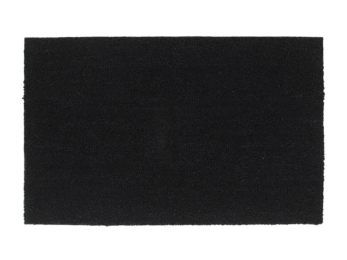 Tapete de porta 50x80 cm fibra de coco tufada preto PT751325