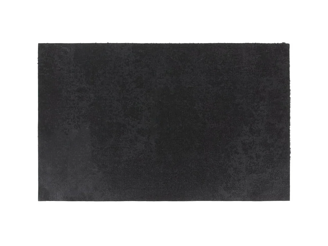Tapete de porta 50x80 cm fibra de coco tufada preto PT751325