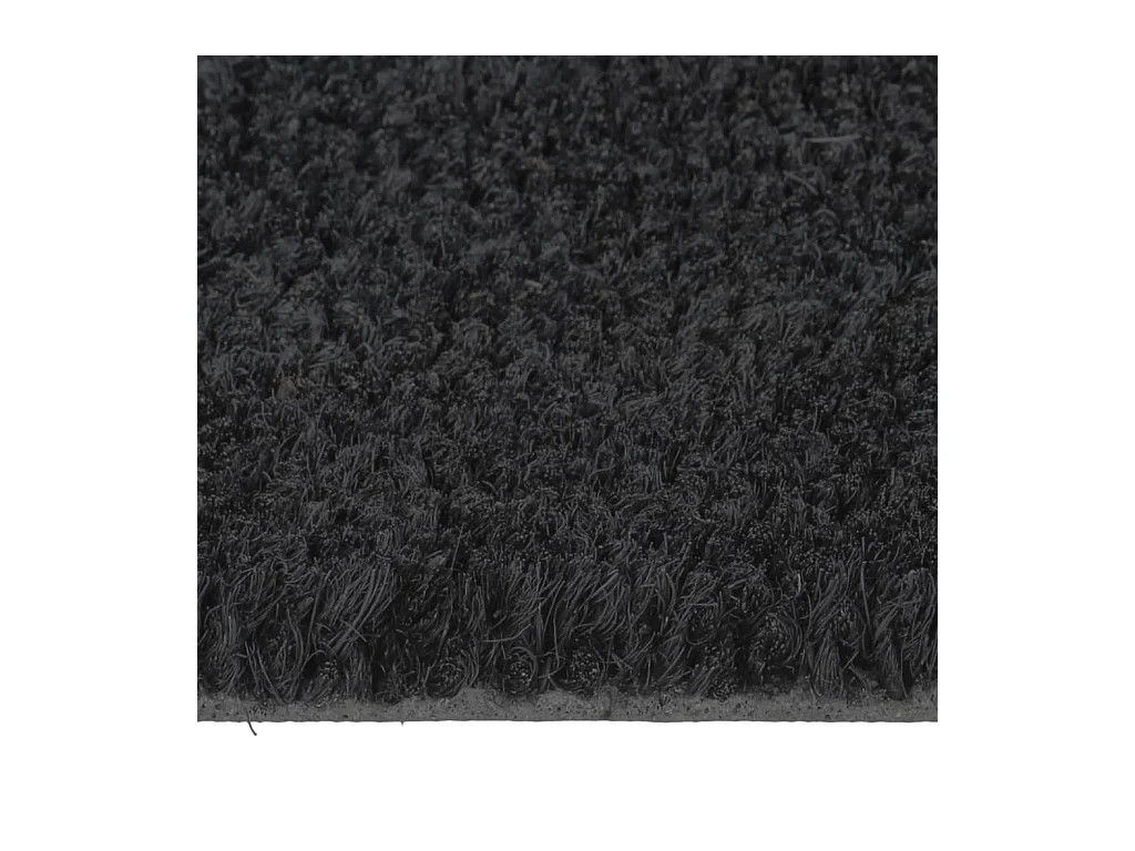 Tapete de porta 50x80 cm fibra de coco tufada preto PT751325