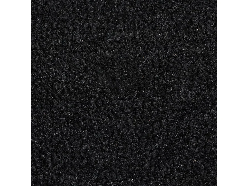 Tapete de porta 50x80 cm fibra de coco tufada preto PT751325