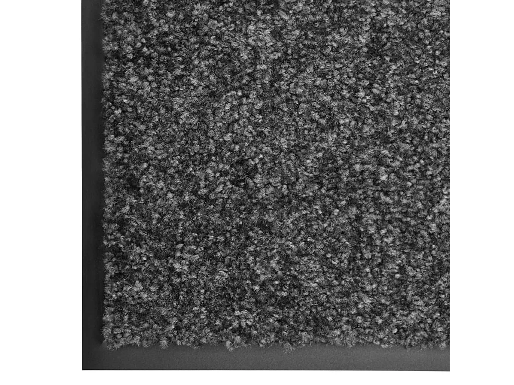 Paillasson lavable Anthracite 60x90 cm QBH46542
