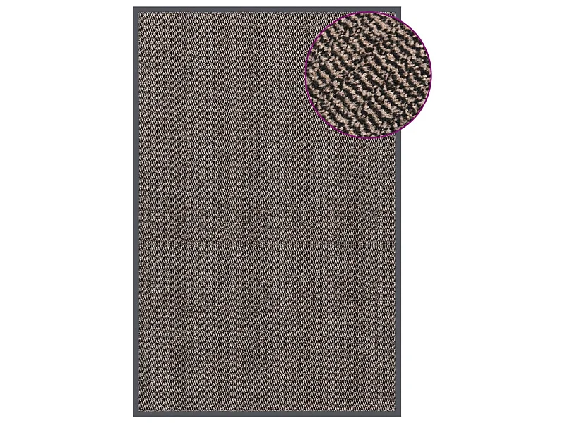 Paillasson touffeté 120x180 cm Marron foncé QBH17865