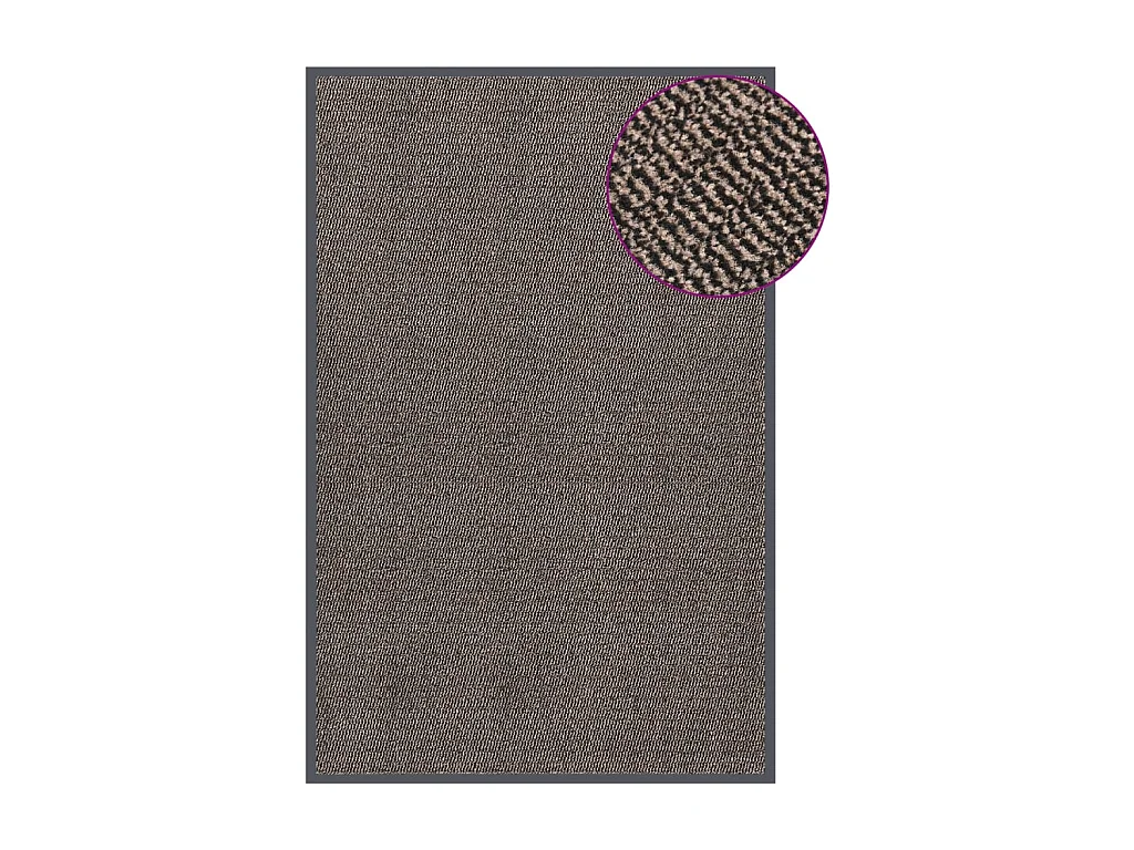 Paillasson touffeté 120x180 cm Marron foncé QBH17865