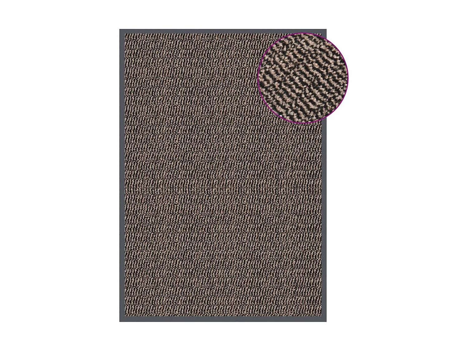 Paillasson touffeté 60x90 cm Marron foncé QBH95760