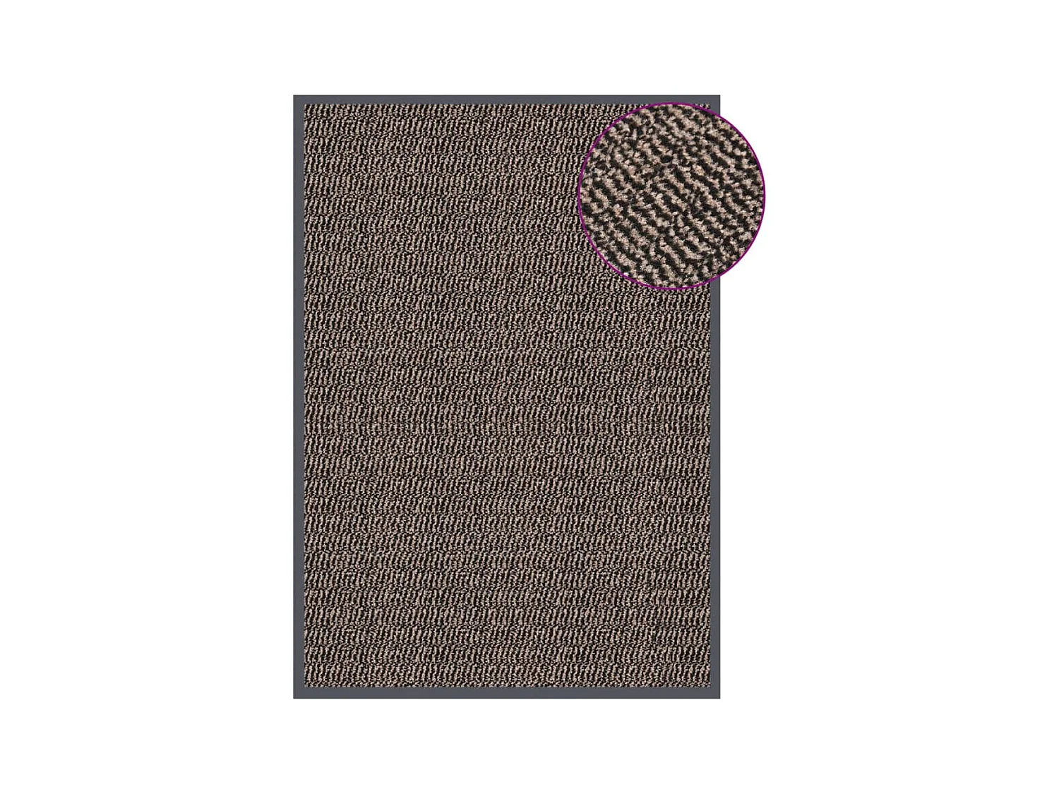 Paillasson touffeté 60x90 cm Marron foncé QBH95760