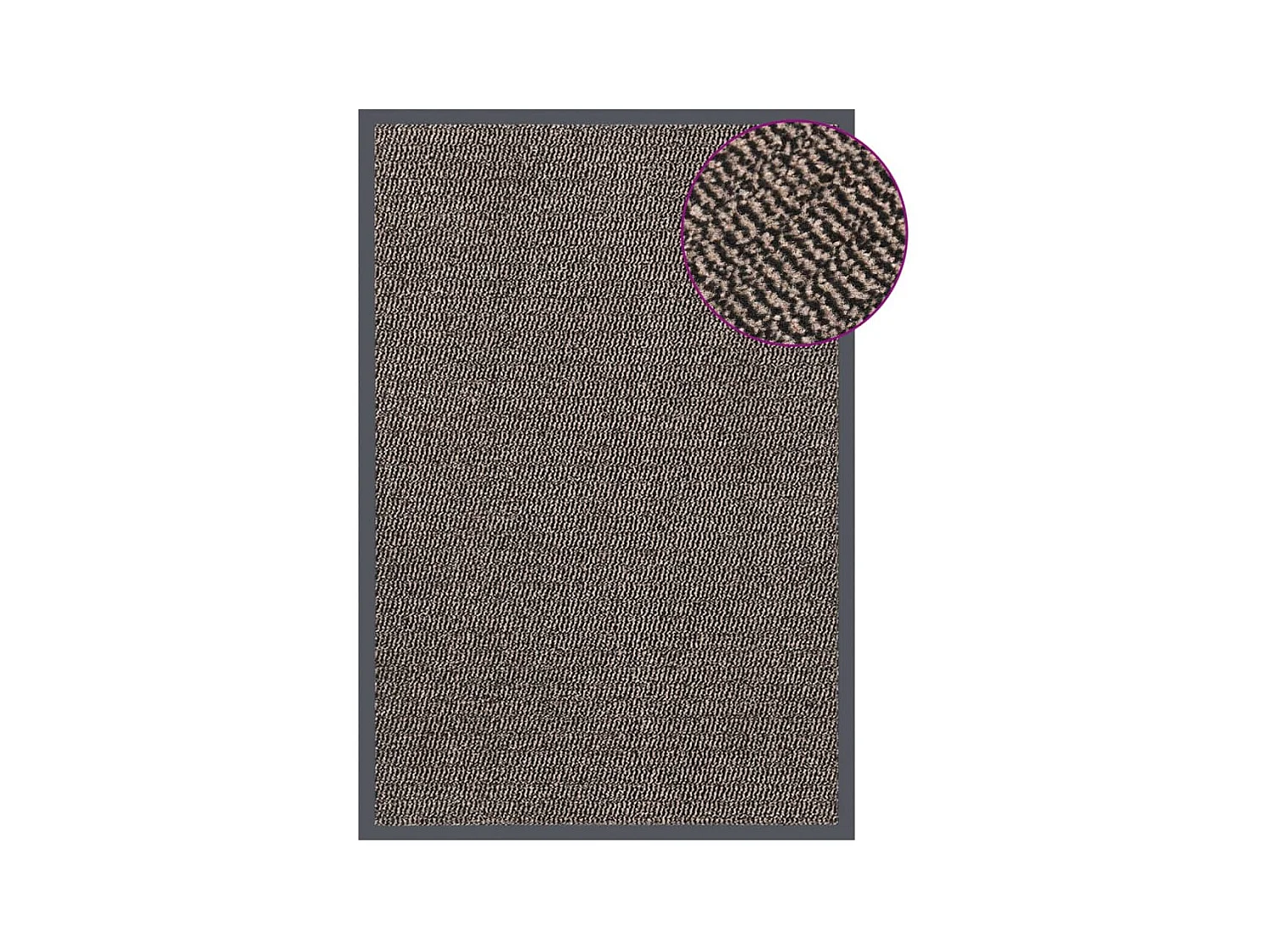 Paillasson touffeté 80x120 cm Marron foncé QBH67117