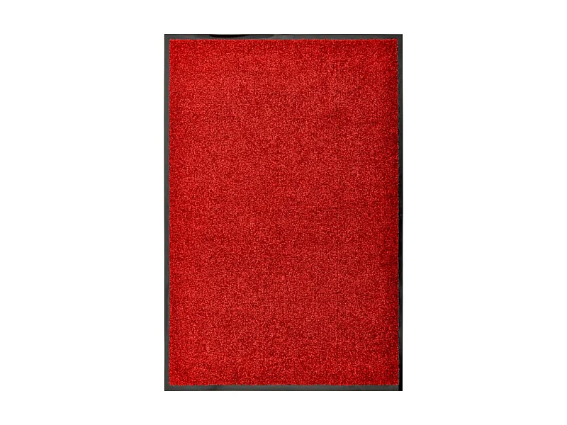 Deurmat wasbaar 60x90 cm rood NL581902