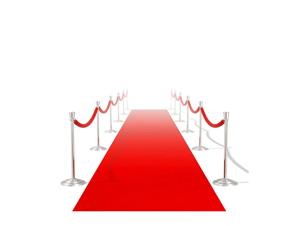 Paillasson rouge 1 x 20 m Extra lourd 400 g/m² QBH15631