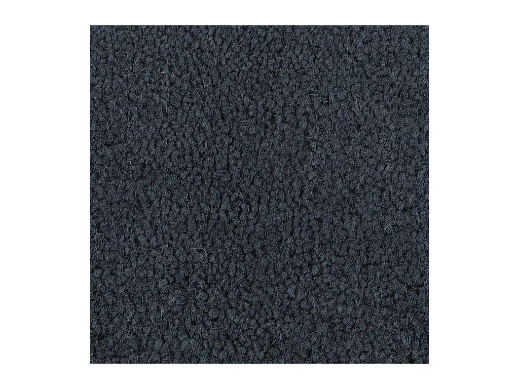 Deurmat halfrond 50x80 cm getufte kokosvezel donkergrijs NL325456