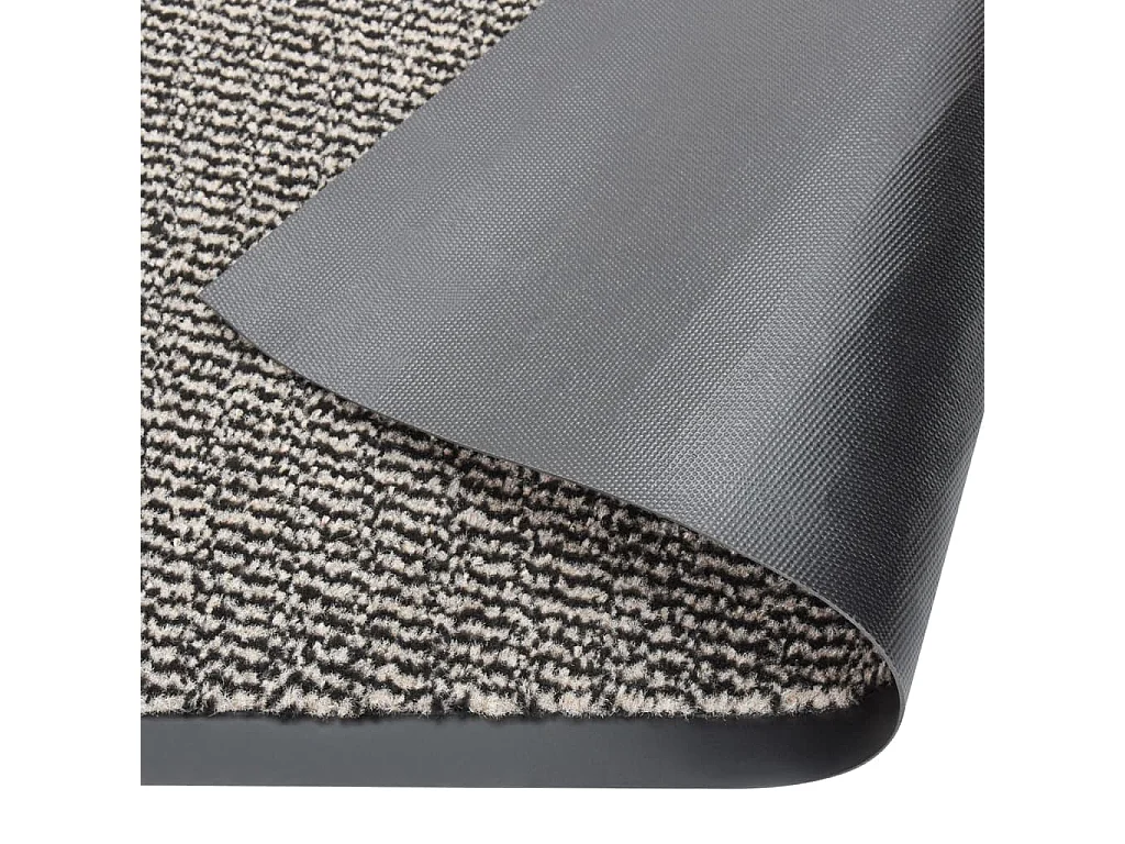 Deurmat getuft 90x150 cm lichtbruin NL757639