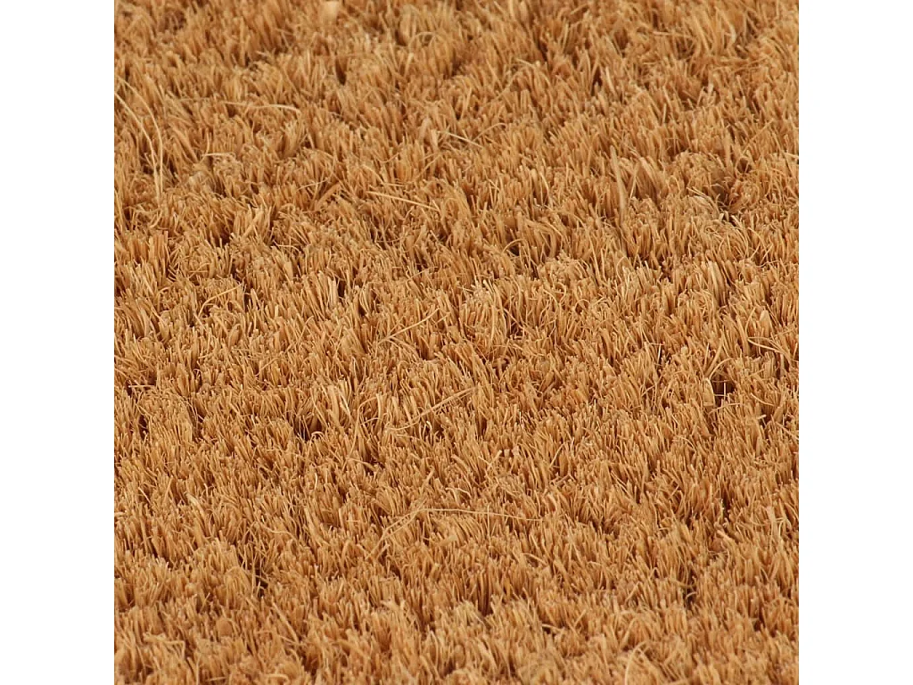 Paillasson de porte naturel 90x150 cm fibre de coco touffeté QBH57251