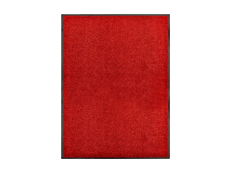 Deurmat wasbaar 90x120 cm rood NL835821