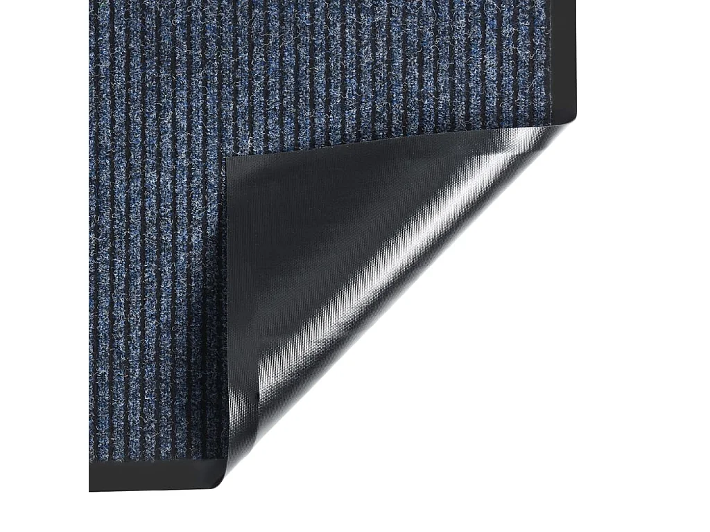 Paillasson rayé Bleu 80x120 cm QBH16360