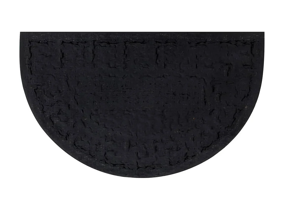 Felpudo semicircular de goma y fibra de coco 45x75 cm ES506323