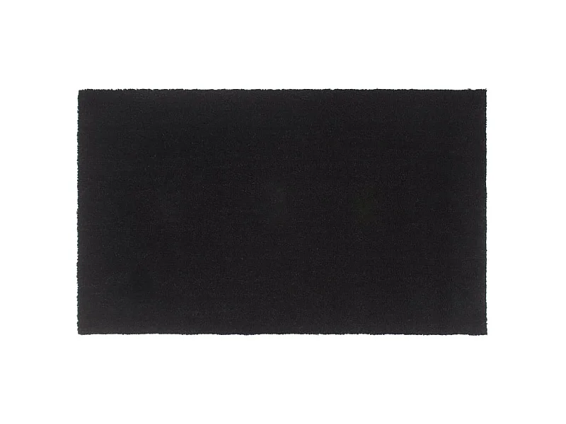 Paillasson de porte noir 90x150 cm fibre de coco touffeté QBH73326