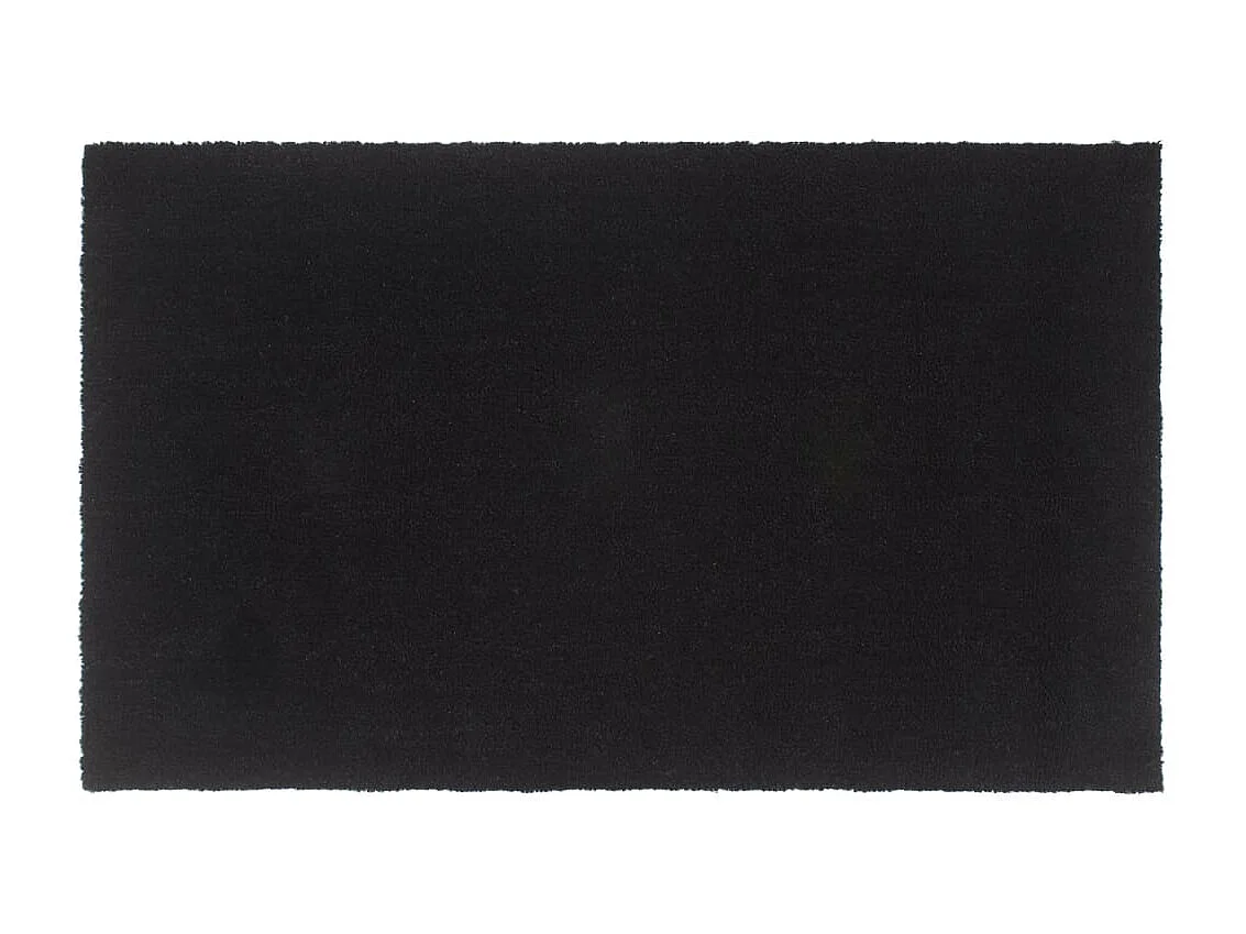 Paillasson de porte noir 90x150 cm fibre de coco touffeté QBH73326