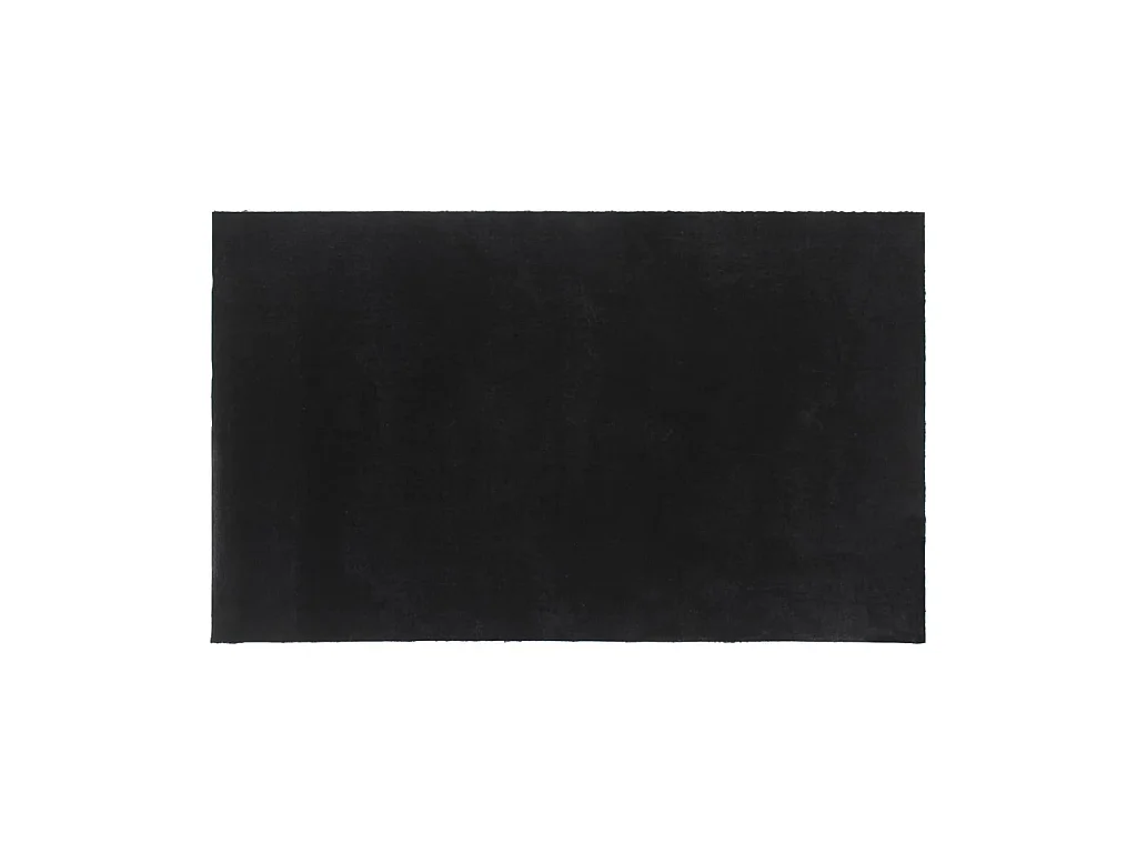 Paillasson de porte noir 90x150 cm fibre de coco touffeté QBH73326