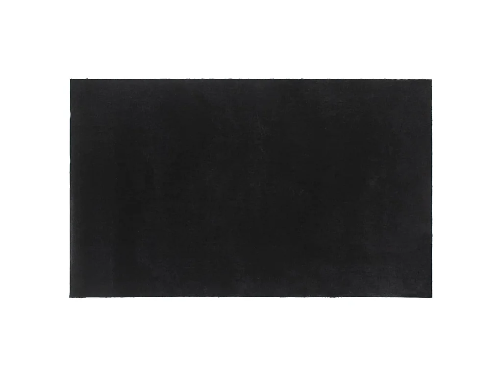 Paillasson de porte noir 90x150 cm fibre de coco touffeté QBH73326