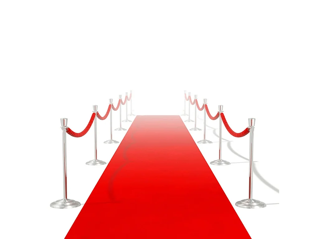 Tapete vermelho 1 x 10 m, pesado 400 g/m2 PT723112