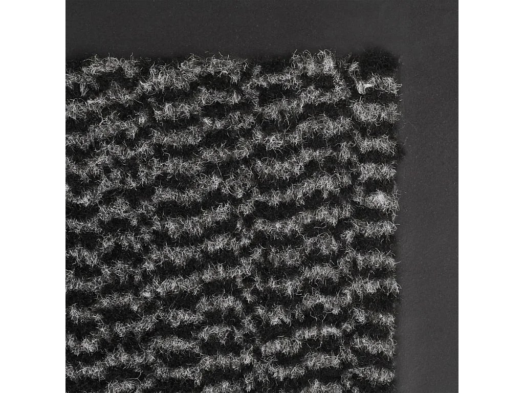 Alfombra de entrada rectangular de nudo 120x180 cm antracita ES816741