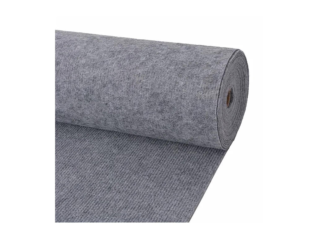 Tapis strié pour exposition 1,2x20 m Gris QBH47420