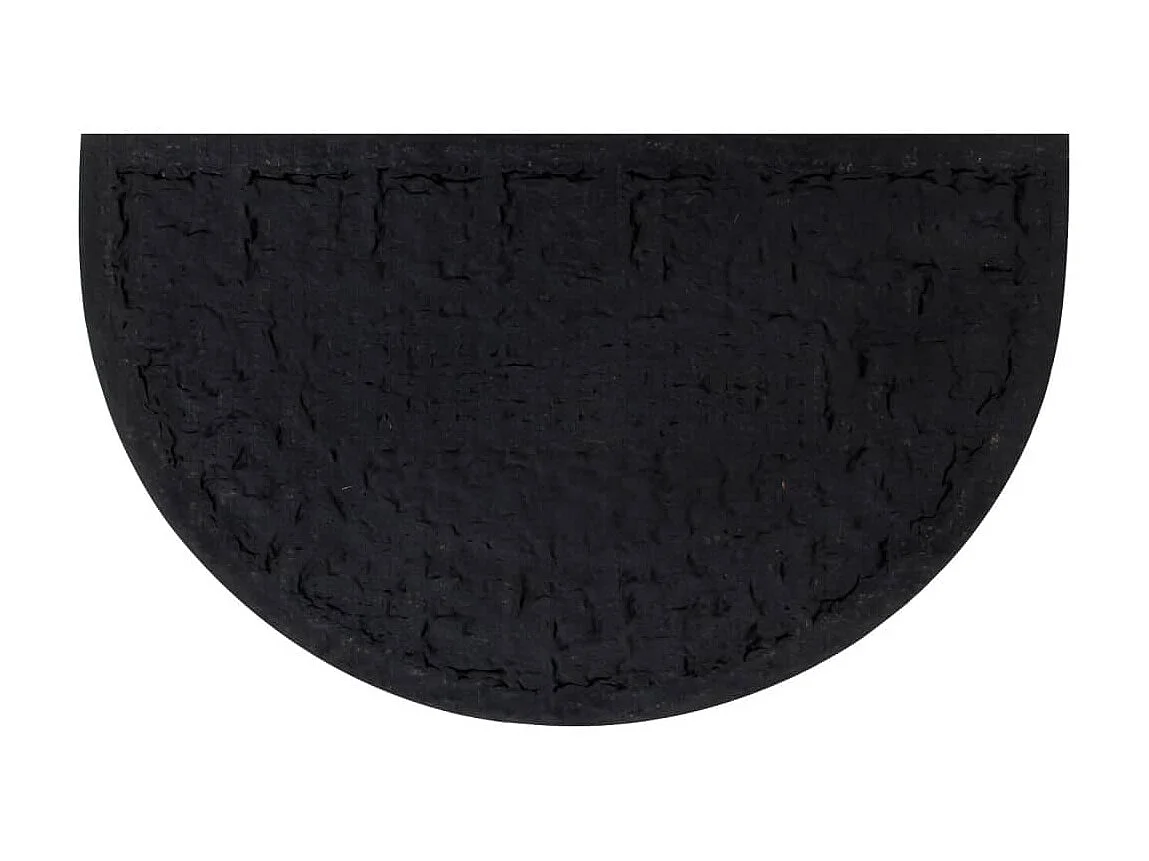 Felpudo semicircular de goma y fibra de coco 45x75 cm ES731343