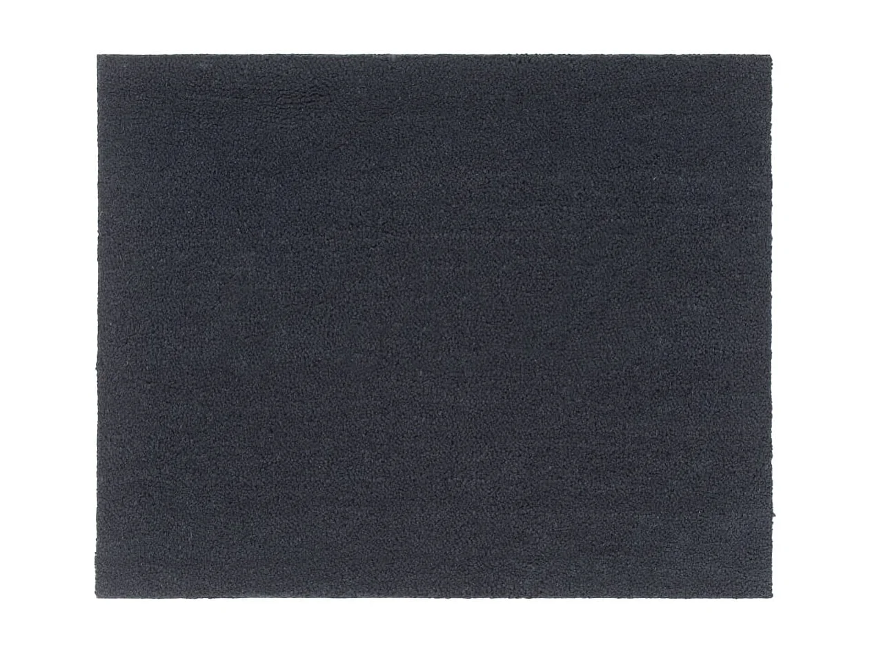 Paillasson de porte gris foncé 80x100 cm fibre de coco touffeté QBH41264
