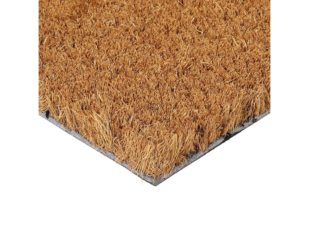 Paillasson de porte naturel 45x75 cm fibre de coco touffeté QBH94303