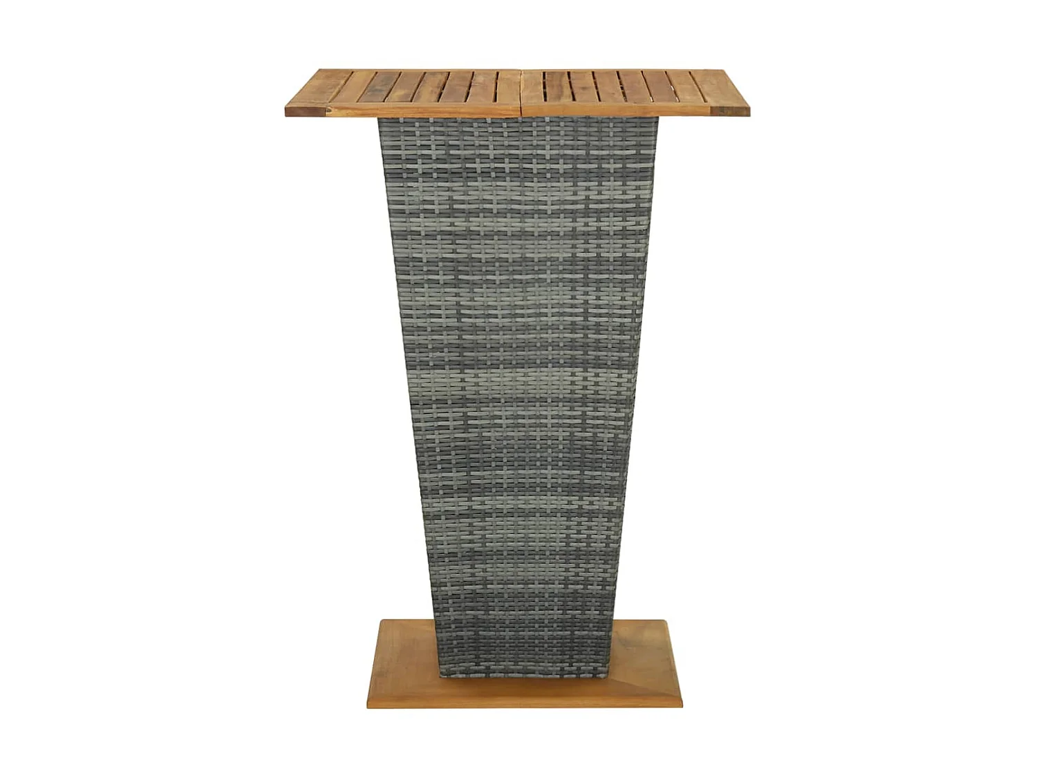 Ensemble de bar de jardin 5 pcs et coussins Résine tressée Gris GFDF73090