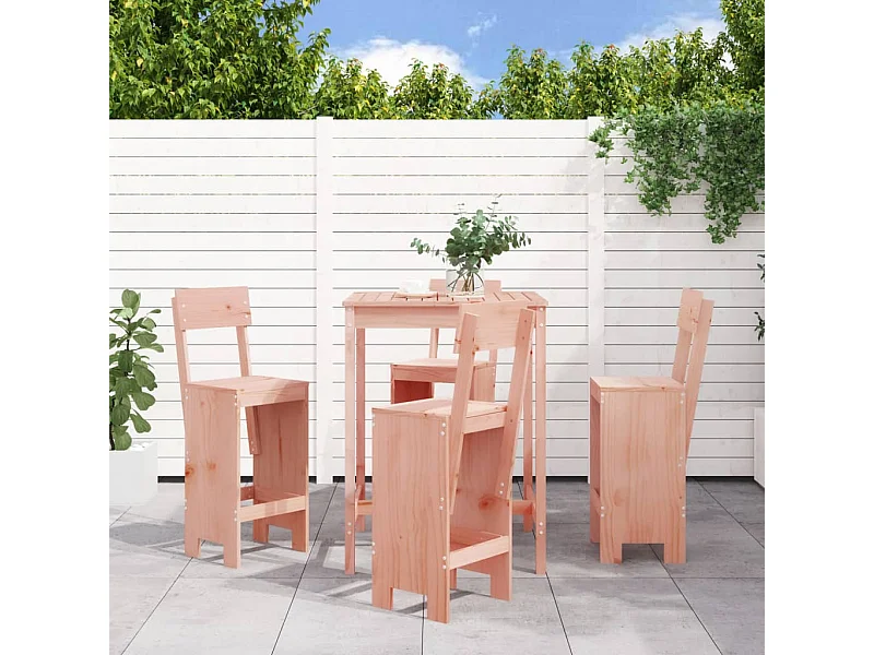Ensemble de bar de jardin 5 pcs bois massif de Douglas GFDF86979