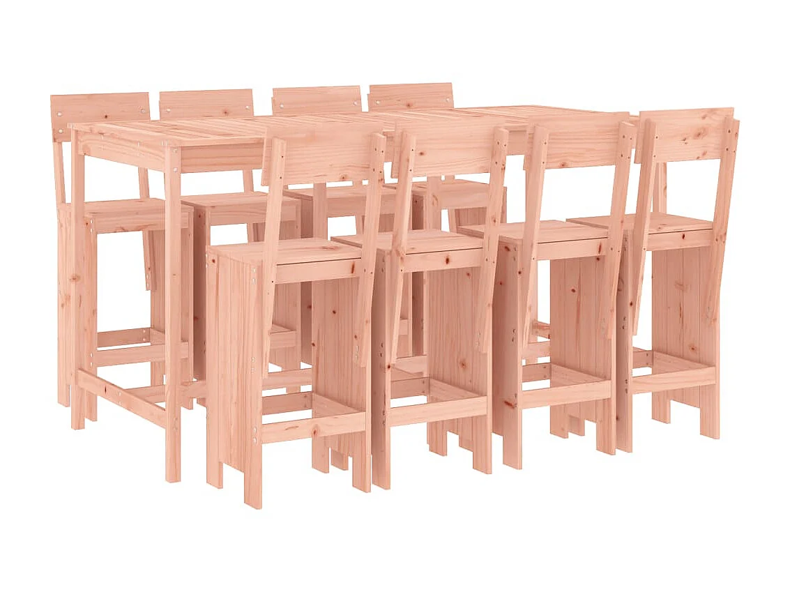 Ensemble de bar de jardin 9 pcs bois massif douglas GFDF53752